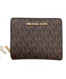 MICHAEL KORS（マイケル・コース）の古着「2つ折り財布」｜ブラウン