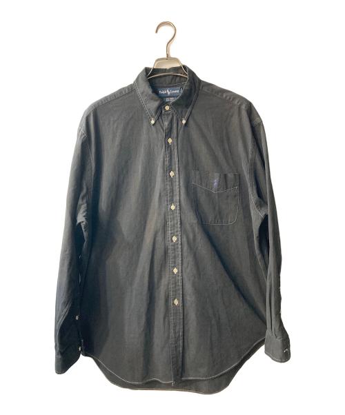 RALPH LAUREN（ラルフローレン）RALPH LAUREN (ラルフローレン) BIG SHIRT ボタンダウンシャツ ブラック サイズ:Lの古着・服飾アイテム