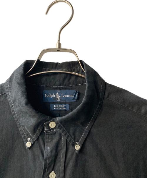 RALPH LAUREN（ラルフローレン）RALPH LAUREN (ラルフローレン) BIG SHIRT ボタンダウンシャツ ブラック サイズ:Lの古着・服飾アイテム