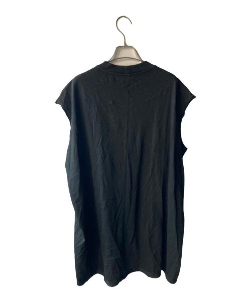 RICK OWENS DRKSHDW（リックオウエンス ダークシャドウ）Rick Owens DRKSHDW (リックオウエンス ダークシャドウ) ノースリーブ タープT / TARP T ブラック サイズ:Lの古着・服飾アイテム