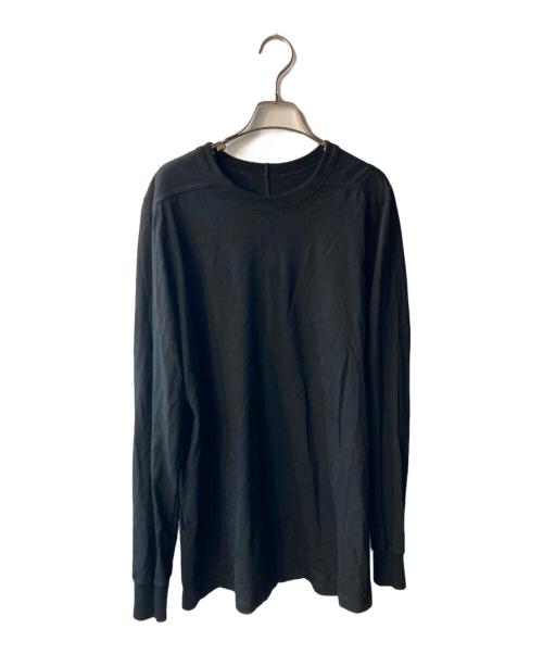 RICK OWENS DRKSHDW（リックオウエンス ダークシャドウ）Rick Owens DRKSHDW (リックオウエンス ダークシャドウ) LEVEL LONGSLEEVE コットンTシャツ ブラック サイズ:Lの古着・服飾アイテム