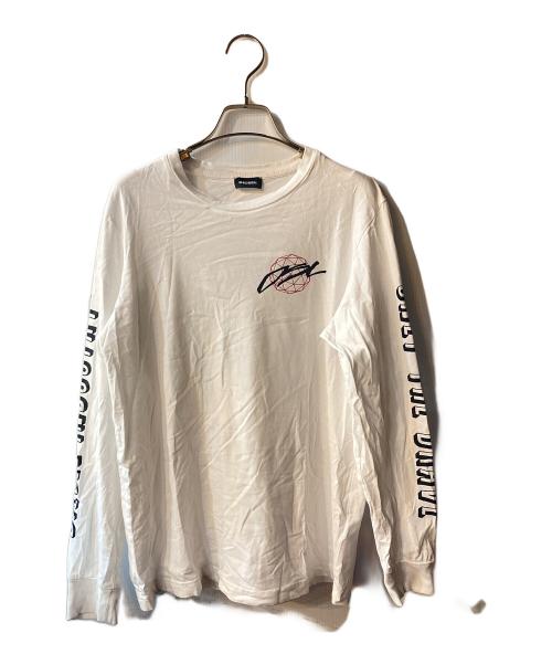 DIESEL（ディーゼル）DIESEL (ディーゼル) ロングスリーブカットソー ホワイト サイズ:XSの古着・服飾アイテム