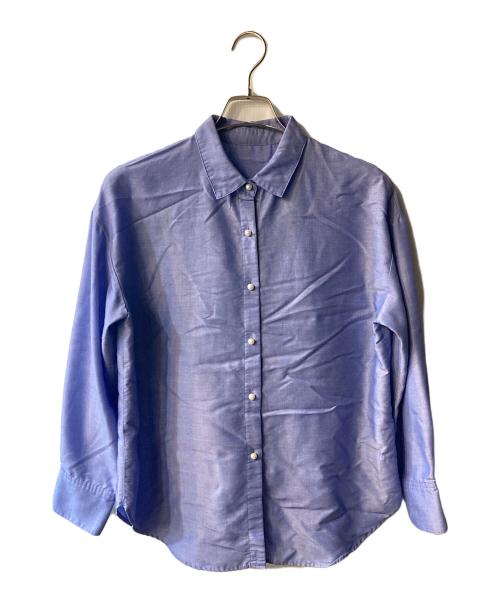 NOLLEY'S（ノーリーズ）NOLLEY'S (ノーリーズ) シャルマンダンガリーパール釦２ＷＡＹシャツ ブルー サイズ:38の古着・服飾アイテム