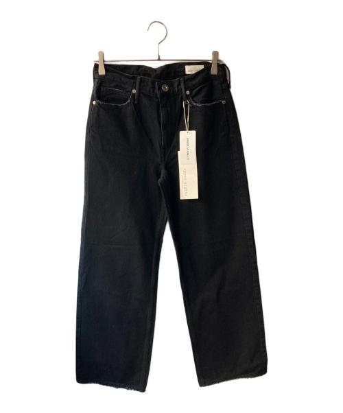 upper hights（アッパーハイツ）upper hights (アッパーハイツ) THE NIECE MID-RISE ワイドストレートデニムパンツ ブラック サイズ:２４の古着・服飾アイテム