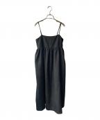 UNITED ARROWSユナイテッドアローズ）の古着「ジャガードキャミソールワンピース」｜ブラック