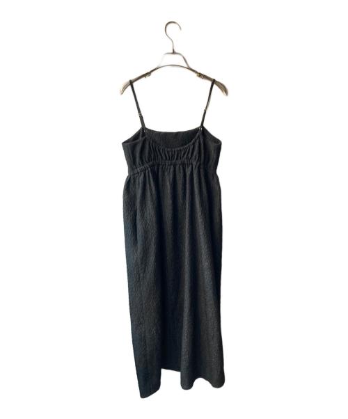 UNITED ARROWS（ユナイテッドアローズ）UNITED ARROWS (ユナイテッドアローズ) ジャガードキャミソールワンピース ブラック サイズ:36の古着・服飾アイテム