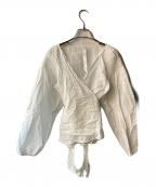 merletteマーレット）の古着「カシュクールブラウス」｜ホワイト