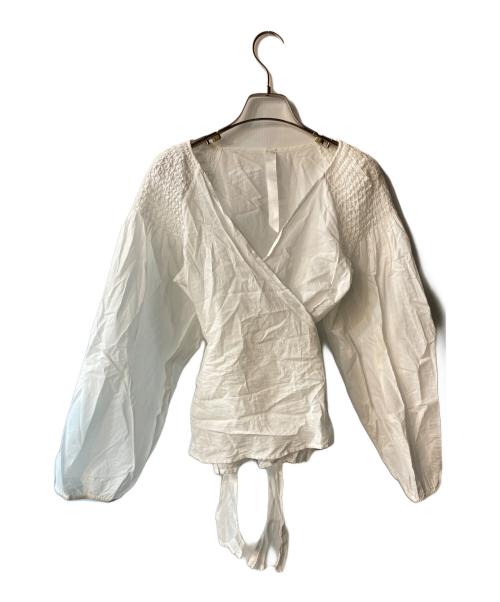 merlette（マーレット）Merlette (マーレット) カシュクールブラウス ホワイト サイズ:サイズ表記無の古着・服飾アイテム