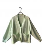 SLOBE IENAスローブ イエナ）の古着「スムースニットカーディガン」｜黄緑