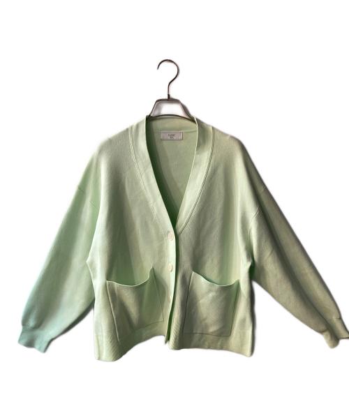 SLOBE IENA（スローブ イエナ）SLOBE IENA (スローブ イエナ) スムースニットカーディガン 黄緑 サイズ:FREEの古着・服飾アイテム