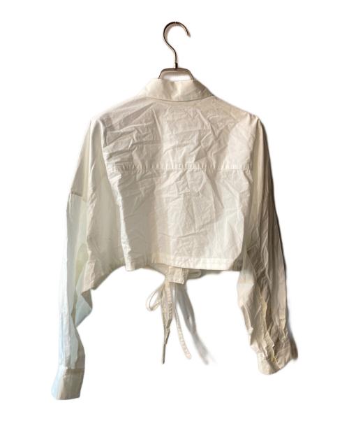 Ujoh（ウジョー）UJOH (ウジョー) 《STUDIOUS別注》クロップドシャツ ホワイト サイズ:2の古着・服飾アイテム