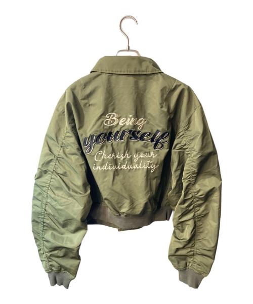 ACLENT（アクレント）ACLENT (アクレント) ベーシックコンパクト MA-1 カーキ サイズ:FREEの古着・服飾アイテム