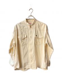 Wrangler×BEAUTY&YOUTH（ラングラー×ビューティーアンドユース）の古着「別注 オーバーサイズ デニムシャツ」｜ホワイト