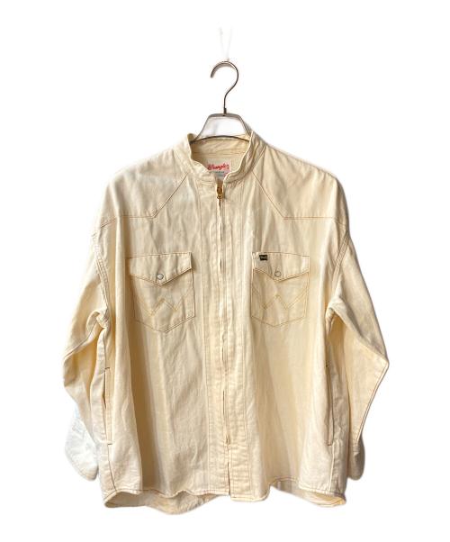 Wrangler（ラングラー）Wrangler (ラングラー) BEAUTY&YOUTH (ビューティーアンドユース) 別注 オーバーサイズ デニムシャツ ホワイト サイズ:FREEの古着・服飾アイテム