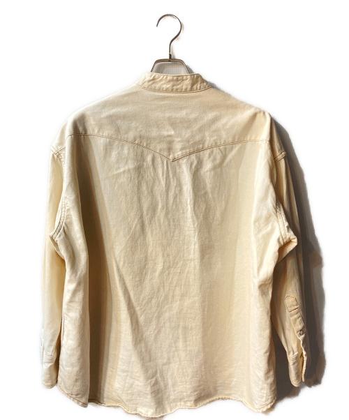 Wrangler（ラングラー）Wrangler (ラングラー) BEAUTY&YOUTH (ビューティーアンドユース) 別注 オーバーサイズ デニムシャツ ホワイト サイズ:FREEの古着・服飾アイテム