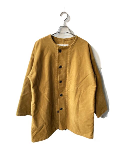 BROCANTE（ブロカント）Brocante (ブロカント) ノーカラーコート ブラウン サイズ:2の古着・服飾アイテム