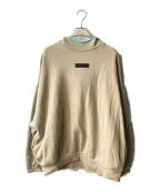 FOG ESSENTIALSフィアオブゴッド エッセンシャル）の古着「ロゴパッチフーディ」｜ベージュ