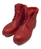 Timberlandティンバーランド）の古着「レザーブーツ」｜レッド