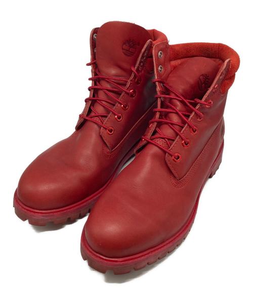 Timberland（ティンバーランド）Timberland (ティンバーランド) レザーブーツ レッド サイズ:28.5cmの古着・服飾アイテム