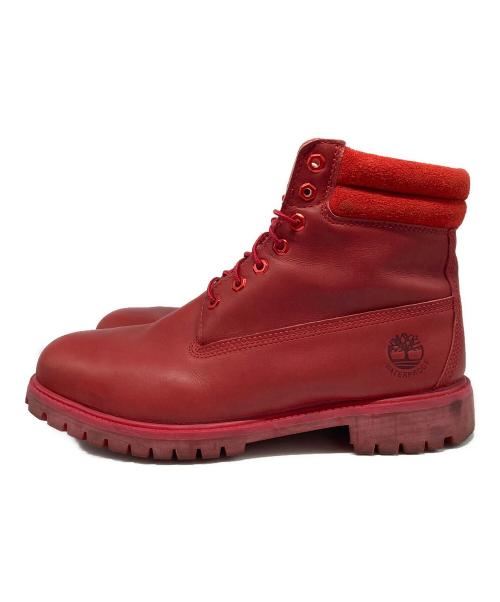 Timberland（ティンバーランド）Timberland (ティンバーランド) レザーブーツ レッド サイズ:28.5cmの古着・服飾アイテム