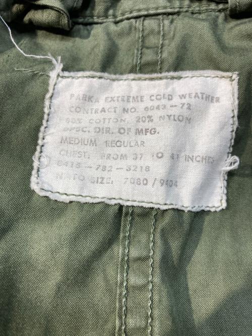 US ARMY（ユーエスアーミー）US ARMY (ユーエスアーミー) M-65フィッシュテールコート カーキ サイズ:MEDIUM-REGULARの古着・服飾アイテム