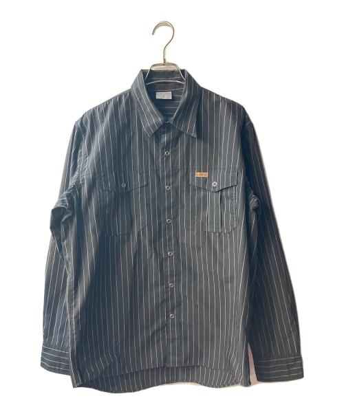 CarHartt（カーハート）CarHartt (カーハート) ストライプシャツ ブラック サイズ:Lの古着・服飾アイテム