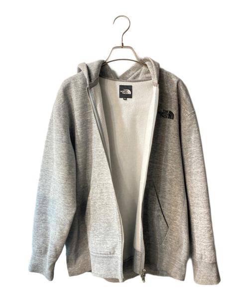 THE NORTH FACE（ザ ノース フェイス）THE NORTH FACE (ザ ノース フェイス) スクエア ロゴ フルジップパーカー グレー サイズ:Mの古着・服飾アイテム