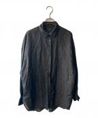 Spick and Spanスピック＆スパン）の古着「HEMPローンルーズシャツ」｜ブラック