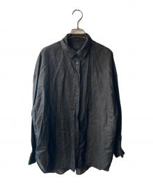 Spick and Span（スピック＆スパン）の古着「HEMPローンルーズシャツ」｜ブラック