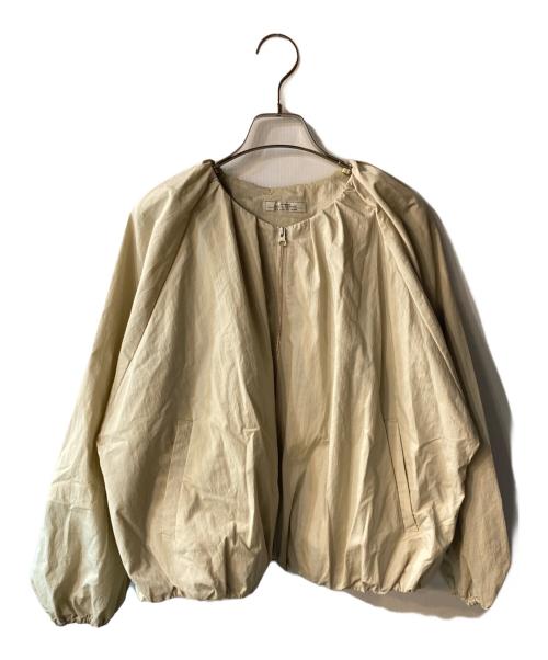 JOURNAL STANDARD relume（ジャーナルスタンダード レリューム）JOURNAL STANDARD relume (ジャーナルスタンダード レリューム) コットンナイロンバルーンブルゾン ベージュ サイズ:FREEの古着・服飾アイテム