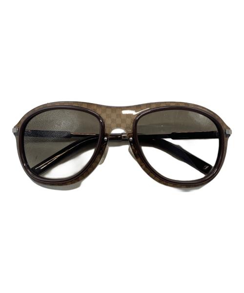 LOUIS VUITTON（ルイ ヴィトン）LOUIS VUITTON (ルイ ヴィトン) ダミエ アンプルシオン パイロットサングラウス ブラウン サイズ:56□21の古着・服飾アイテム