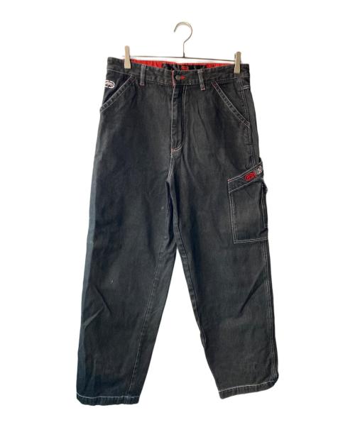 ECKO FUNCTION（エコーファンクション）ECKO FUNCTION (エコーファンクション) デニムカーゴパンツ ブラック サイズ:Lの古着・服飾アイテム