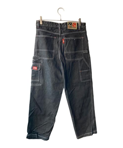ECKO FUNCTION（エコーファンクション）ECKO FUNCTION (エコーファンクション) デニムカーゴパンツ ブラック サイズ:Lの古着・服飾アイテム