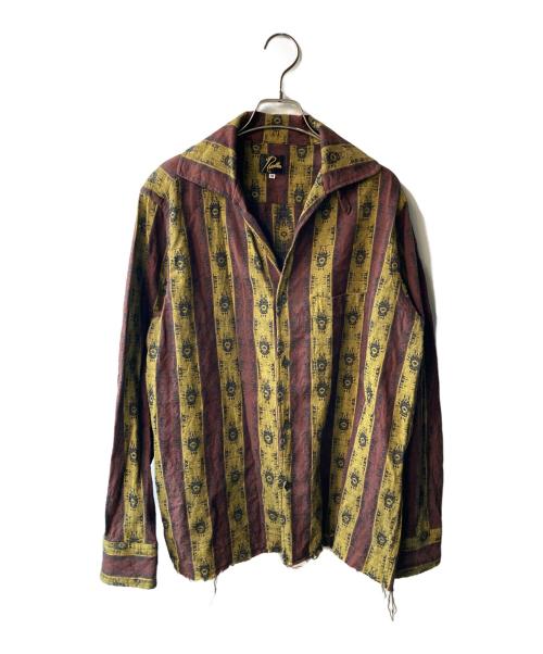 Needles（ニードルズ）Needles (ニードルズ) C.O.B. Italian Collar Shirt ブラウン サイズ:Ｍの古着・服飾アイテム