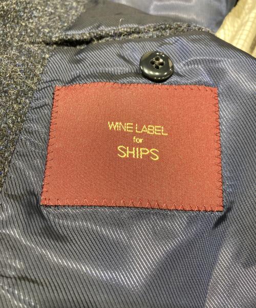 WINE LABEL for SHIPS（ワインレーベル フォーシップス）WINE LABEL for SHIPS (ワインレーベル フォーシップス) ウールテーラードジャケット ネイビー サイズ:SIZE 44の古着・服飾アイテム