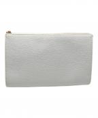 PELLE MORBIDAペッレモルビダ）の古着「クラッチバッグ」｜ホワイト