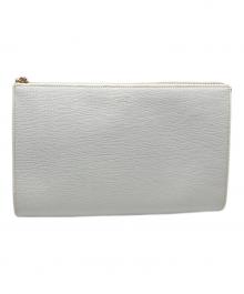 PELLE MORBIDA（ペッレモルビダ）の古着「クラッチバッグ」｜ホワイト