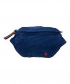 POLO RALPH LAURENポロ・ラルフローレン）の古着「コーデュロイウエストバッグ」｜ネイビー