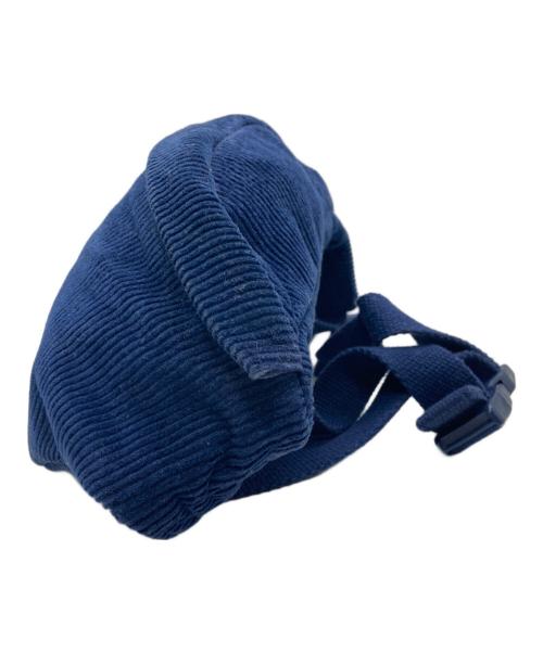 POLO RALPH LAUREN（ポロ・ラルフローレン）POLO RALPH LAUREN (ポロ・ラルフローレン) コーデュロイウエストバッグ ネイビーの古着・服飾アイテム