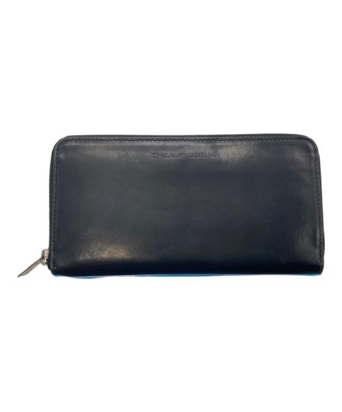 JOHN LAWRENCE SULLIVAN（ジョン ローレンス サリバン）JOHN LAWRENCE SULLIVAN (ジョン ローレンス サリバン) ラウンドジップロングウォレット ブラックの古着・服飾アイテム