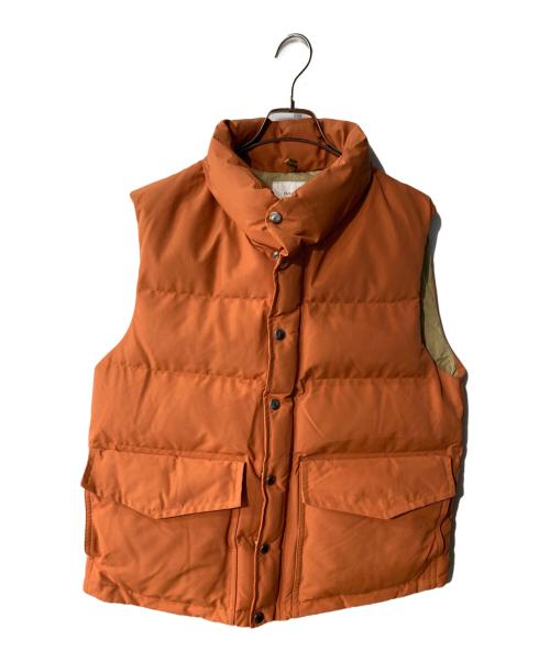 INHERIT（インヘリット）INHERIT (インヘリット) ダウンベスト ブラウン サイズ:Mの古着・服飾アイテム