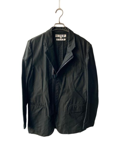 COMME des GARCONS SHIRT（コムデギャルソンシャツ）COMME des GARCONS SHIRT (コムデギャルソンシャツ) BIGジップテーラードジャケット ブラック サイズ:Sの古着・服飾アイテム