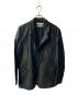 COMME des GARCONS SHIRT（コムデギャルソンシャツ）の古着「BIGジップテーラードジャケット」｜ブラック