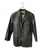 COMME des GARCONS HOMMEコムデギャルソン オム）の古着「樹脂加工テーピングジャケット」｜ブラック