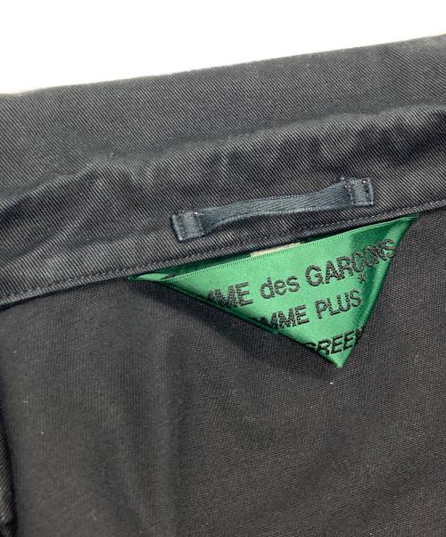 COMME des GARCONS HOMME PLUS（コムデギャルソンオムプリュス）COMME des GARCONS HOMME PLUS (コムデギャルソンオムプリュス) チェーンステッチデザインジャケット ブラック サイズ:Sの古着・服飾アイテム