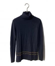 TORY BURCH（トリーバーチ）の古着「タートルネックニット」｜ネイビー