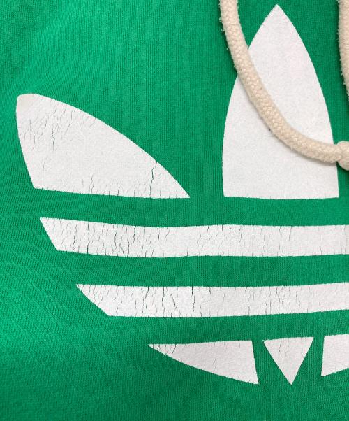 adidas（アディダス）adidas (アディダス) オールドロゴフーディ グリーン サイズ:Lの古着・服飾アイテム