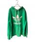 adidas（アディダス）の古着「オールドロゴフーディ」｜グリーン