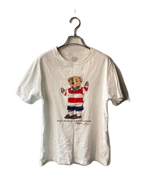 POLO RALPH LAUREN（ポロ・ラルフローレン）POLO RALPH LAUREN (ポロ・ラルフローレン) ポロベアプリントTシャツ ホワイト サイズ:Lの古着・服飾アイテム