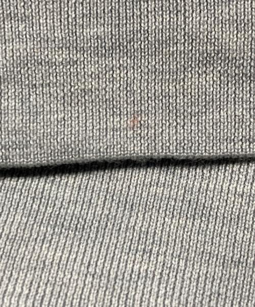 LACOSTE（ラコステ）LACOSTE (ラコステ) ジップアップニットウォッシャブルウールジップアップニットセーター グレー サイズ:Ｍの古着・服飾アイテム